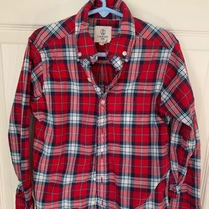 Lands End boys button up shirt